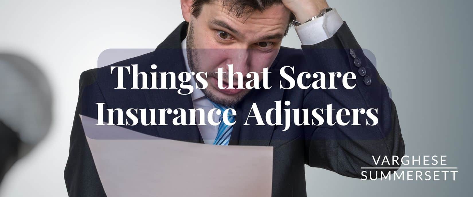 Things that Scare Insurance Adjusters